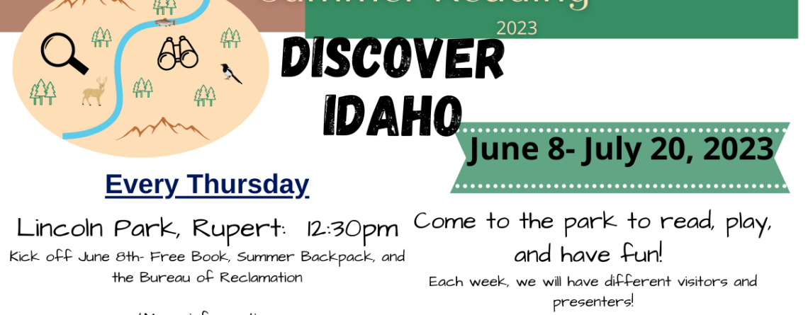 Discover Idaho – Summer Reading 2023